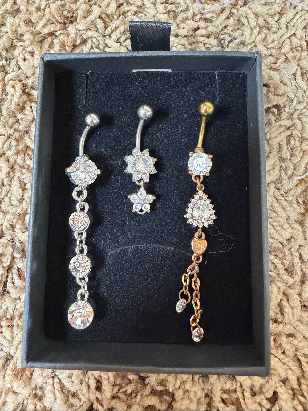 Elegant Dangle Belly Button Rings